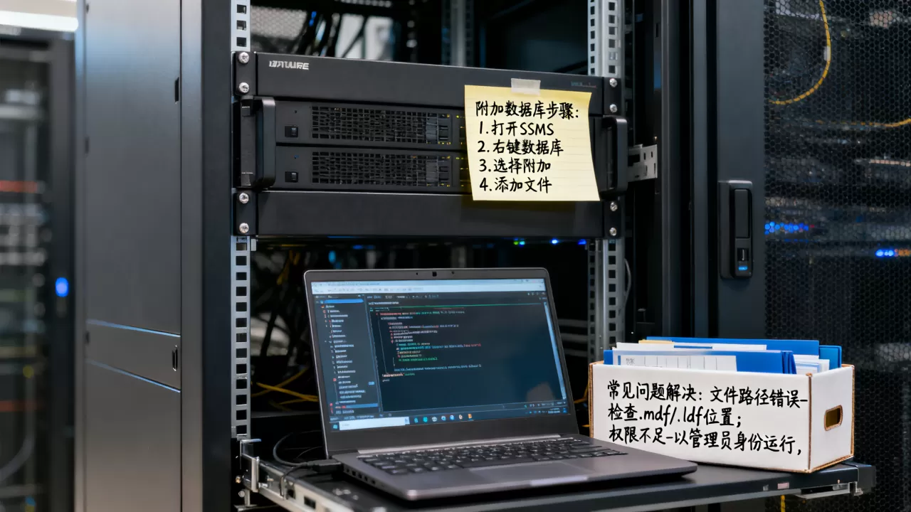 附加数据库的详细步骤是什么？，常见问题怎么解决？