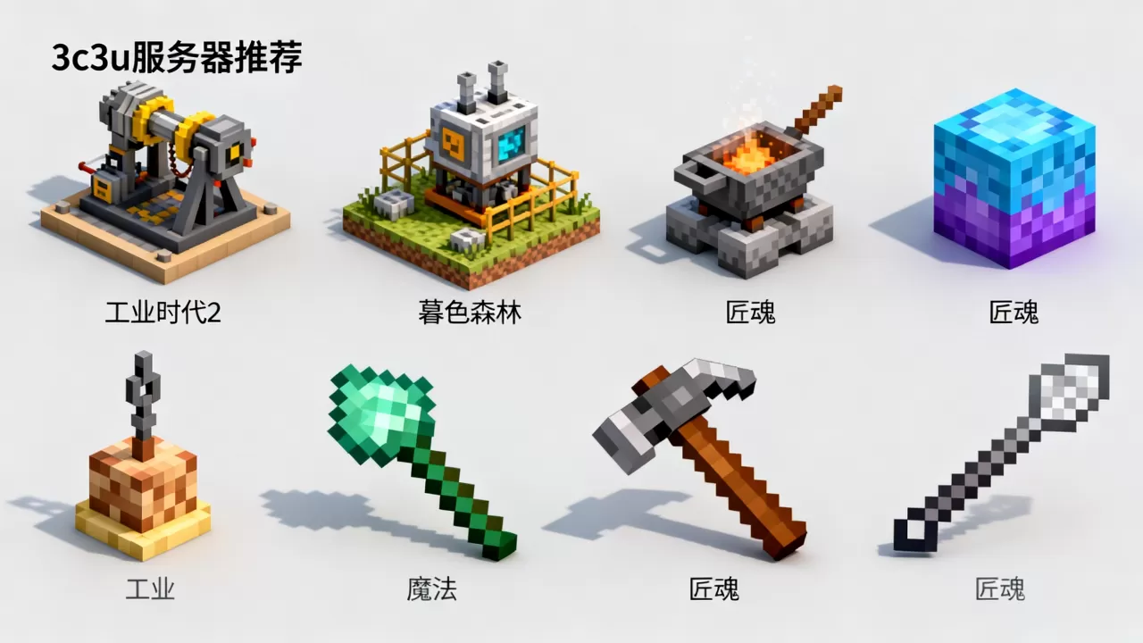 我的世界3c3u服务器可以用哪些模组，有哪些推荐？