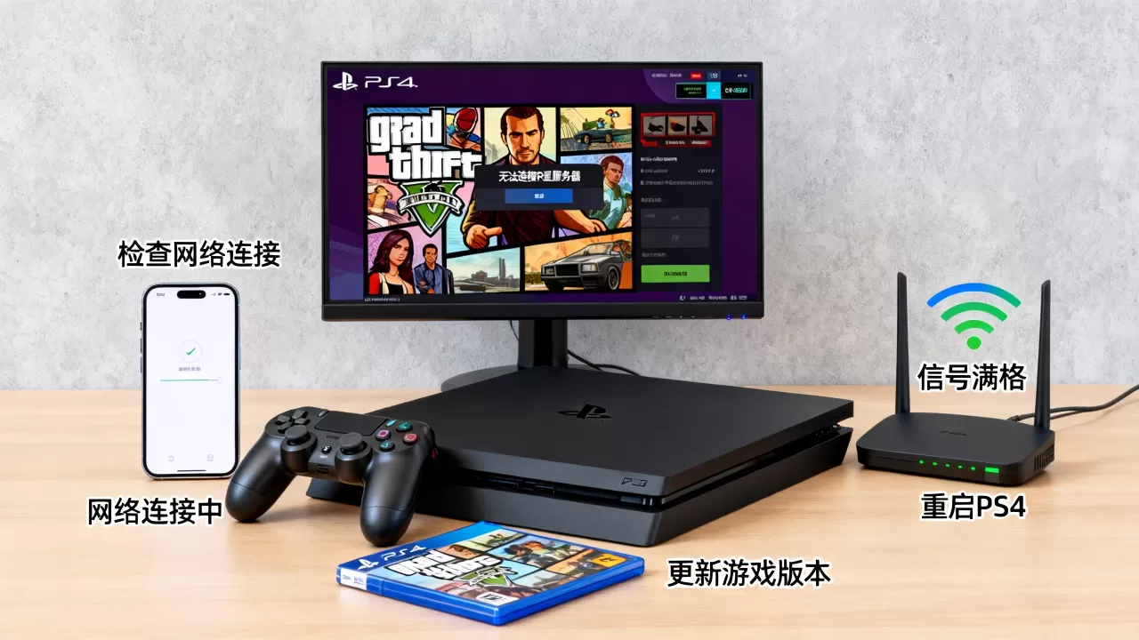 GTA5连不上R星服务器PS4该怎么办,怎么解决? GTA5连不上R星服务器PS4该怎么办,怎么解决?