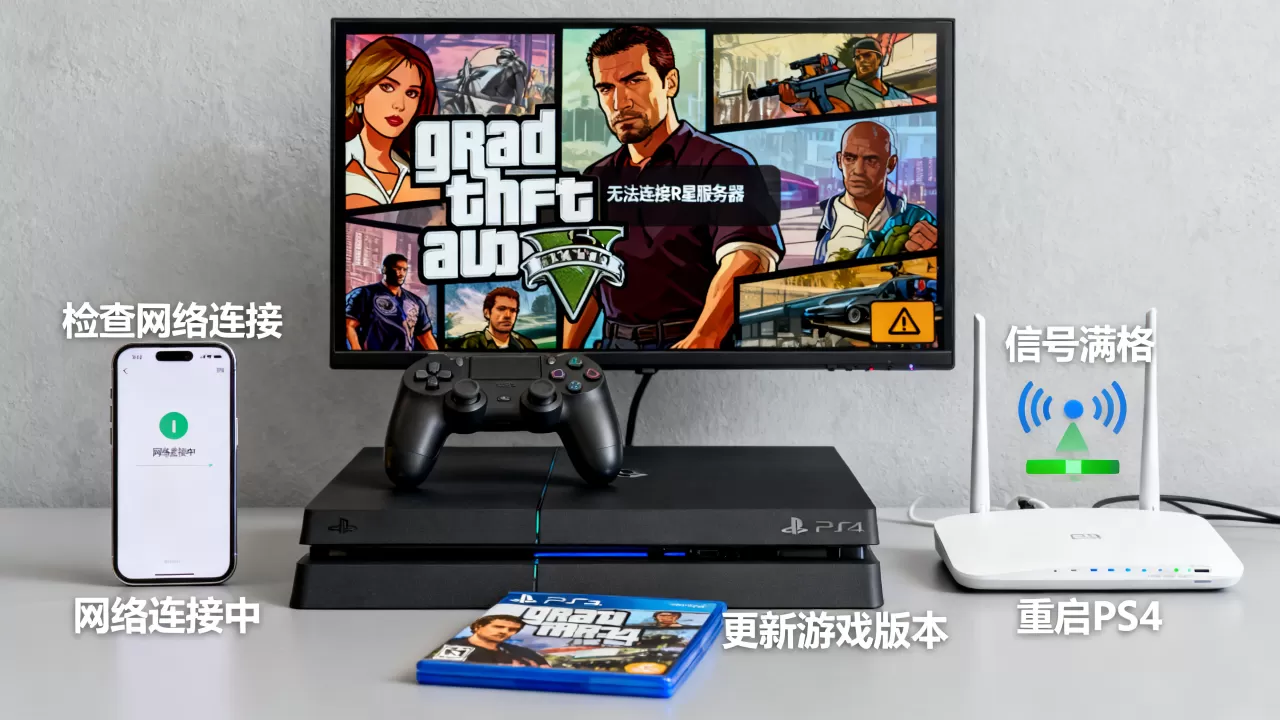 GTA5连不上R星服务器PS4该怎么办,怎么解决? GTA5连不上R星服务器PS4该怎么办,怎么解决?