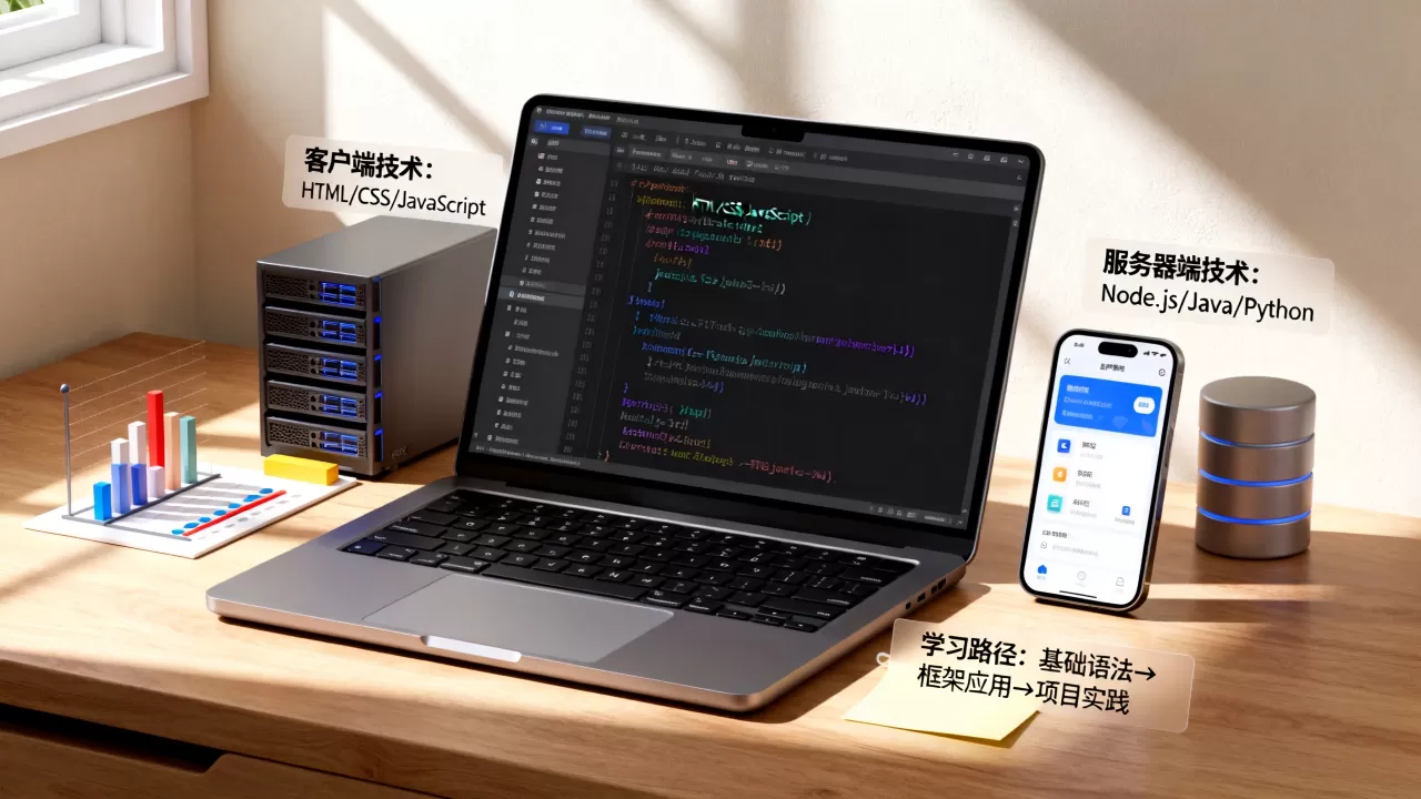 网页技术的客户端和服务器端有哪些技术?,怎么学? 网页技术的客户端和服务器端有哪些技术?,怎么学?
