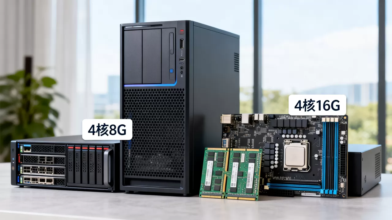 简米云服务器4核8G和4核16G到底差多少，怎么选？