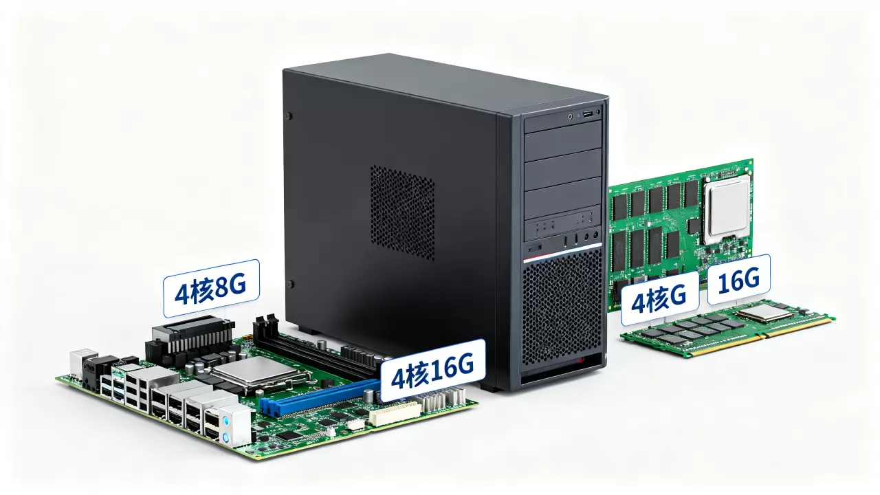 简米云服务器4核8G和4核16G到底差多少，怎么选？