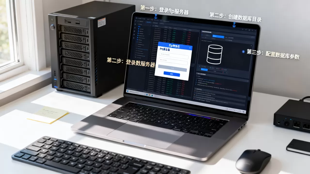 如何在ftp服务器上创建数据库?,操作步骤是什么? 如何在ftp服务器上创建数据库?,操作步骤是什么?