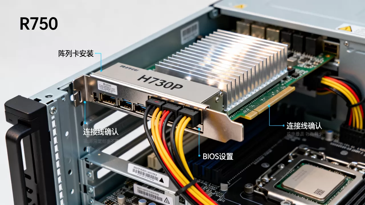 H730P怎么在R750服务器上做阵列卡?,如何设置 H730P怎么在R750服务器上做阵列卡?,如何设置