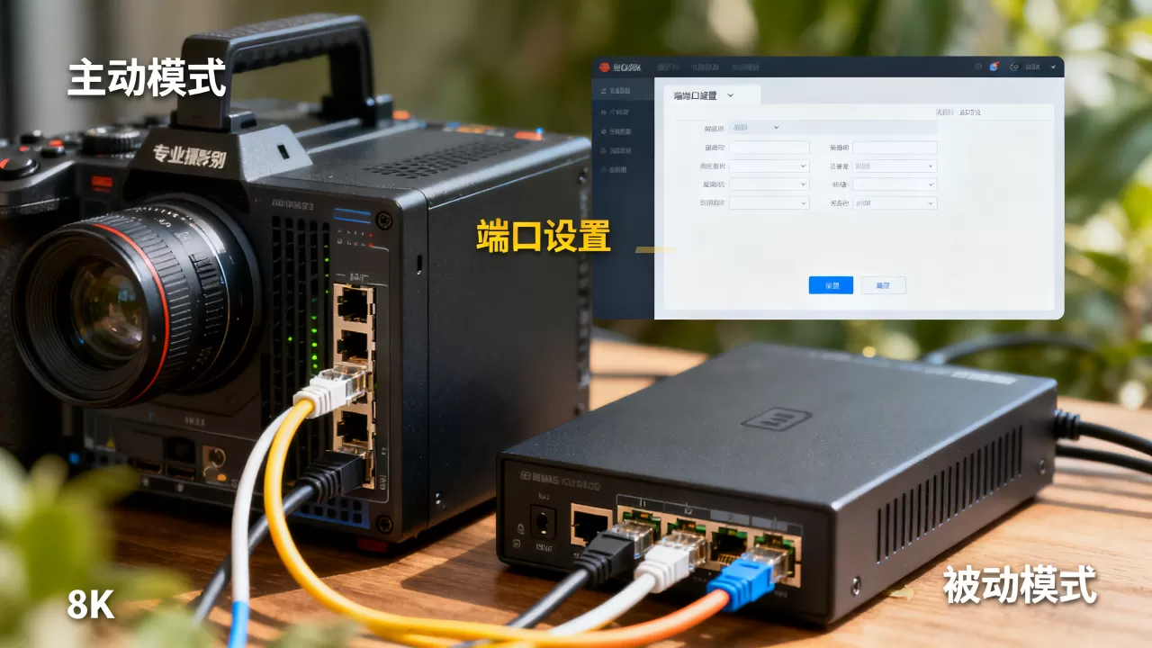 FTP服务器的两种模式是什么，怎么设置？