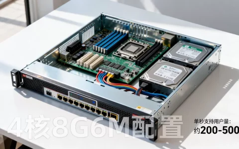 4h8g6m服务器一秒能支持多少用户，配置够用吗？