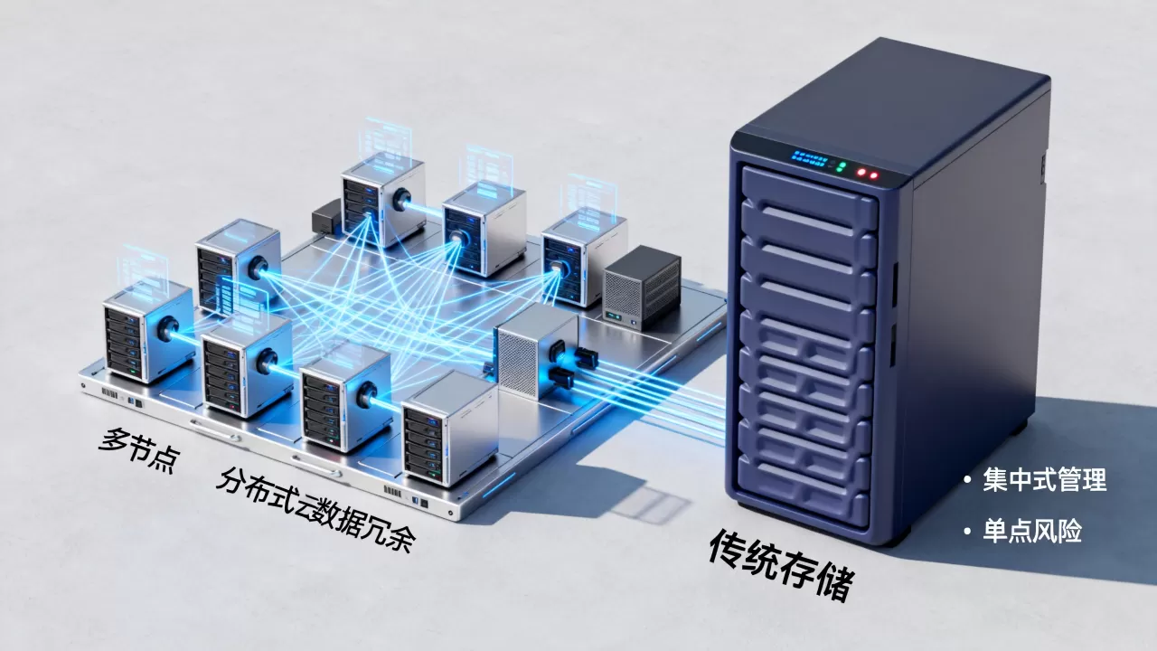 分布式云存储与传统存储相比有哪些优缺点,如何选择