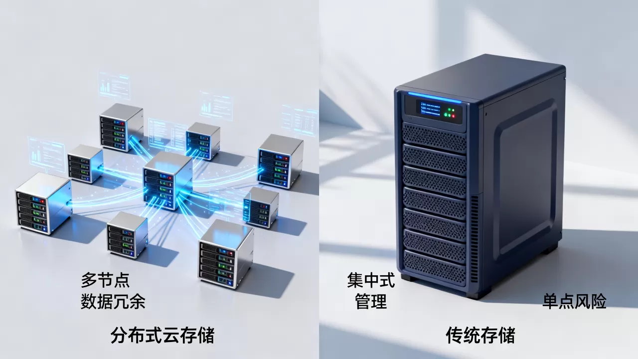 分布式云存储与传统存储相比有哪些优缺点,如何选择
