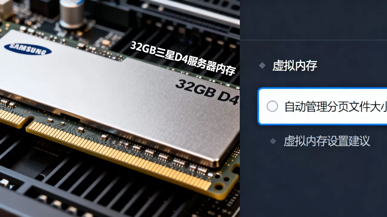 32g三星服务器内存d4虚拟内存多少合适，怎么设置