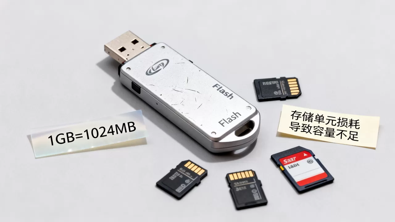flash存储器容量怎么算？，为什么容量不足？