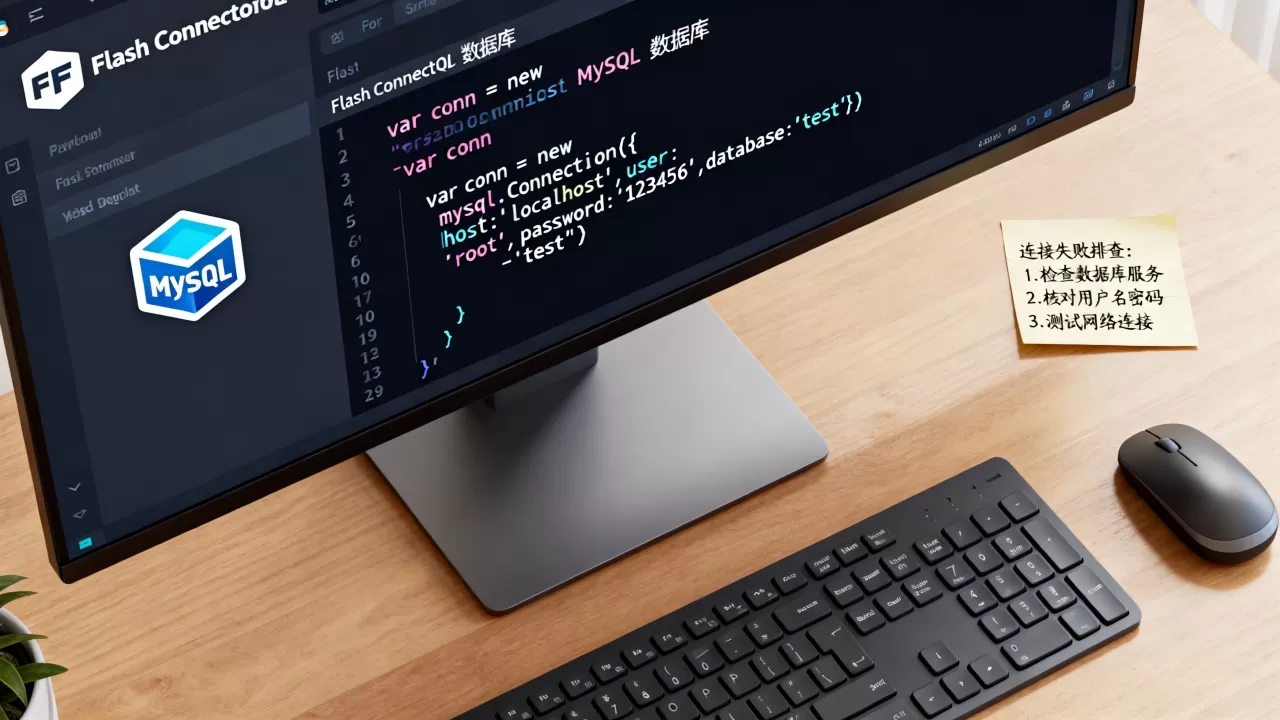 Flash如何连接MySQL数据库？,连接不上怎么办？