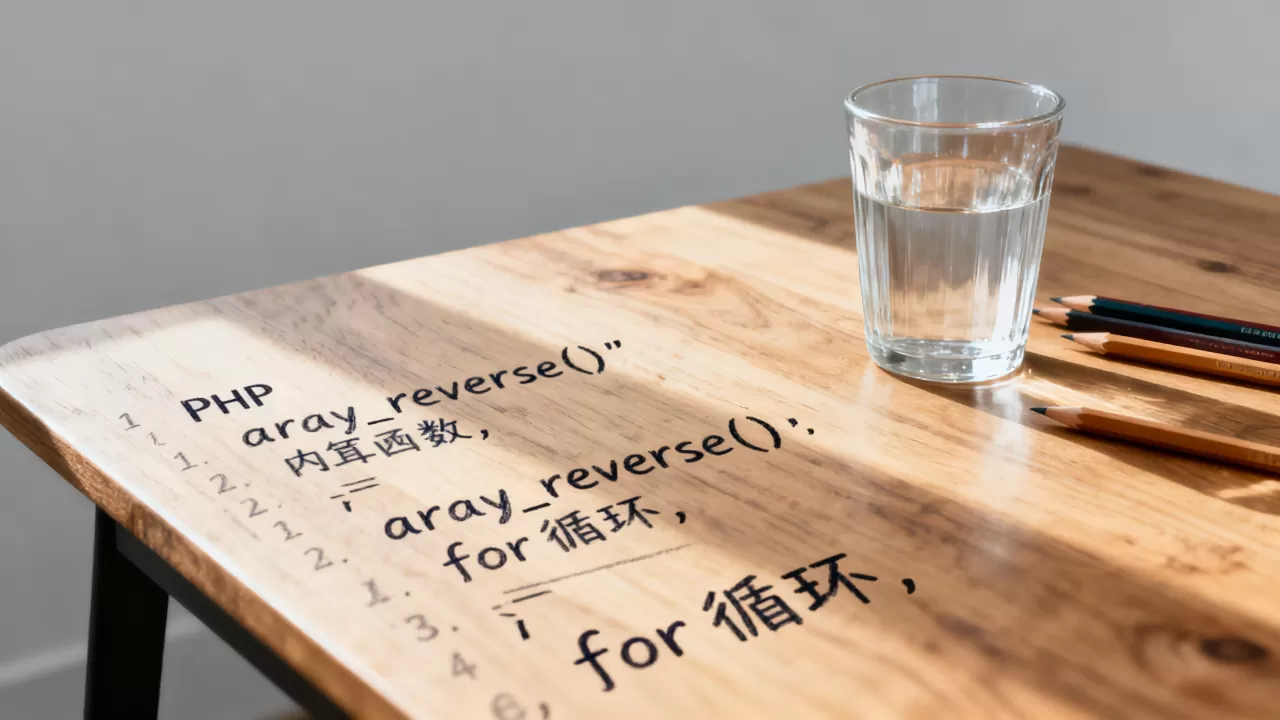 PHP数组反转有哪些方法，内置函数和循环哪个好？