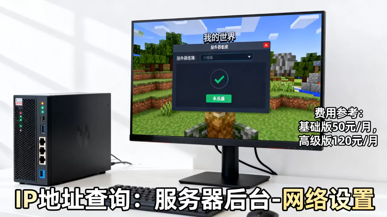 我的世界开服务器了不知道IP地址怎么办？，多少钱