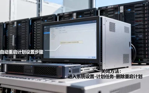 服务器自动重启计划如何正确设置，怎么关闭？
