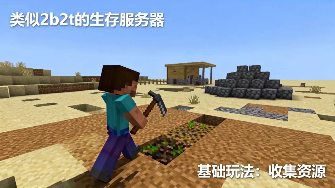 你玩过哪些类似于2b2t的服务器，怎么玩