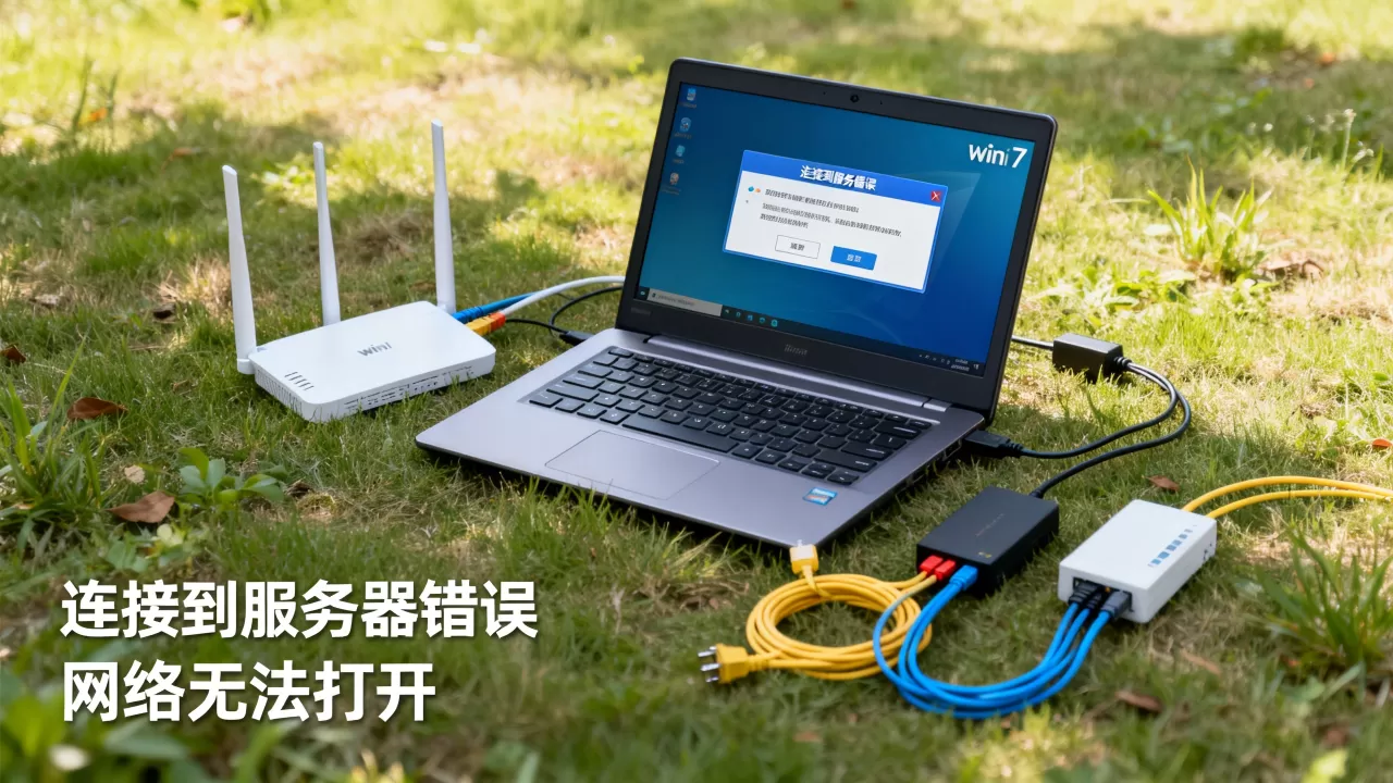 win7电脑连接到服务器错误怎么办？，打不开网络是什么原因？