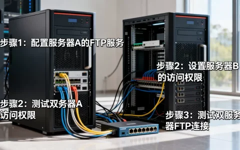 如何让ftp在两台服务器上同时使用，怎么设置？