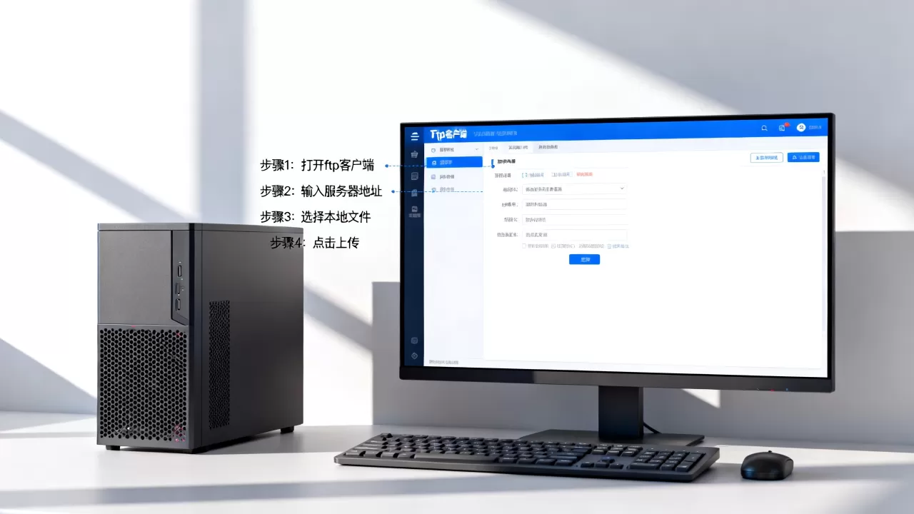 ftp文件如何上传到服务器？，具体操作步骤有哪些？