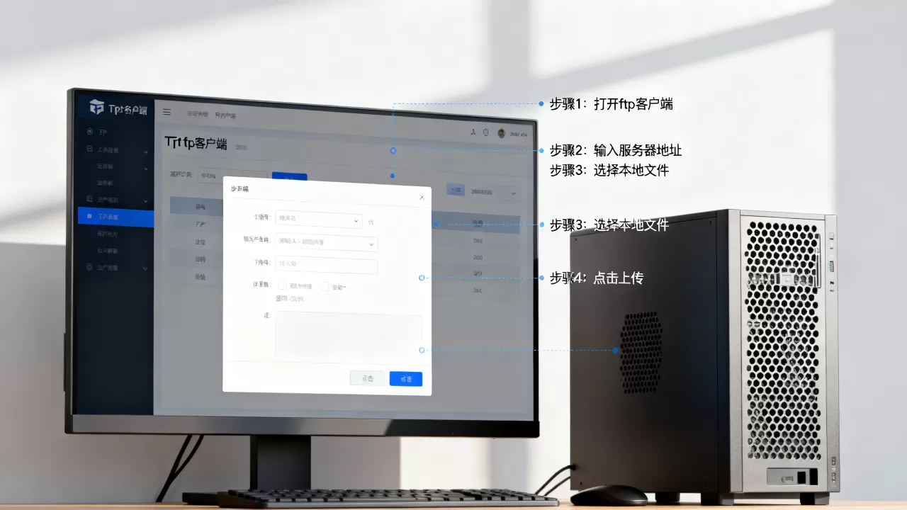 ftp文件如何上传到服务器？，具体操作步骤有哪些？