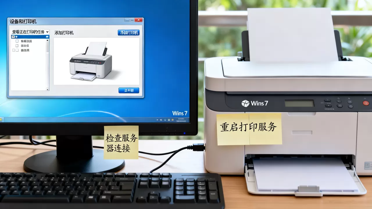 Win7打印机不显示服务器错误怎么解决?,是什么原因? Win7打印机不显示服务器错误怎么解决?,是什么原因?