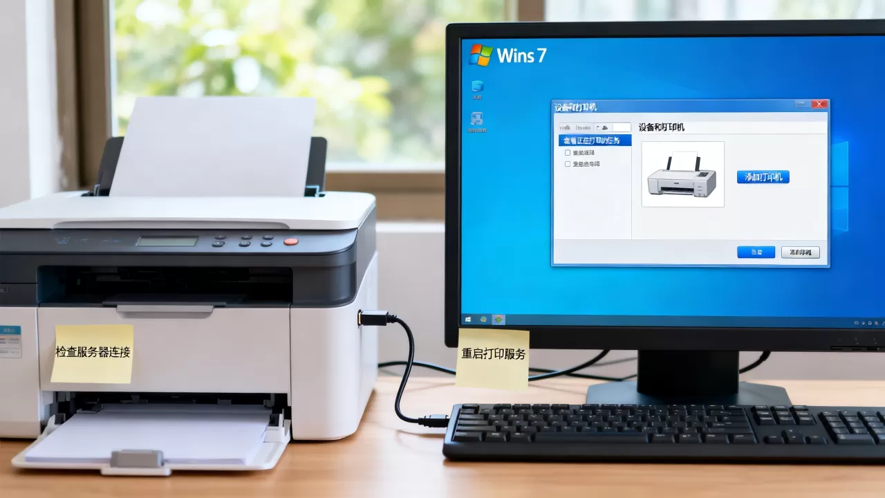 Win7打印机不显示服务器错误怎么解决?,是什么原因? Win7打印机不显示服务器错误怎么解决?,是什么原因?