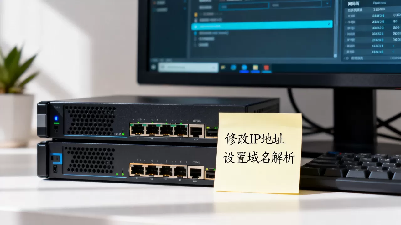 服务器IP地址如何修改成域名，怎么设置？