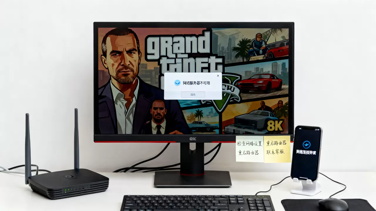 遇到GTA5网络服务器不可用怎么办，是什么原因？