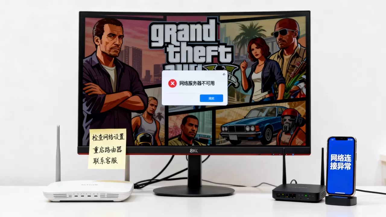 遇到GTA5网络服务器不可用怎么办，是什么原因？