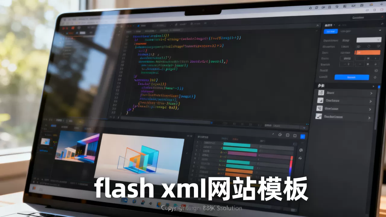 flash xml网站模板