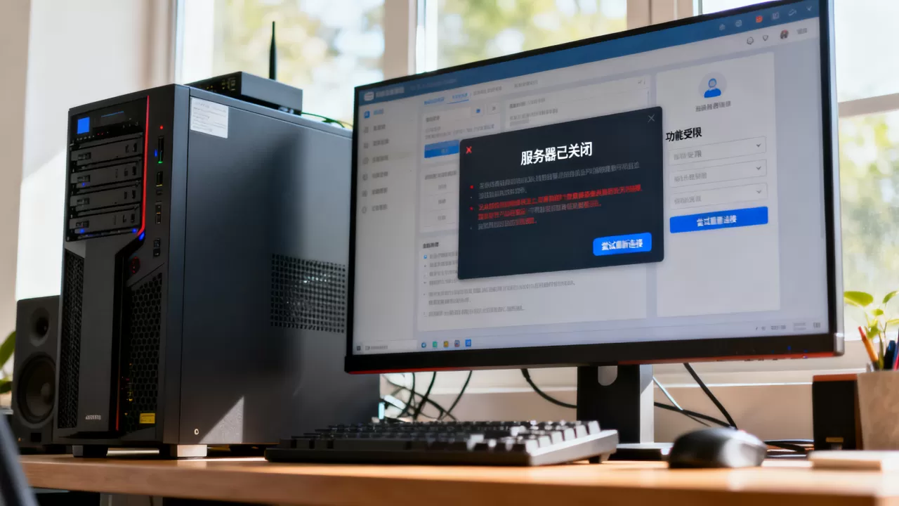 2K服务器关闭后哪些功能不能用了，怎么办