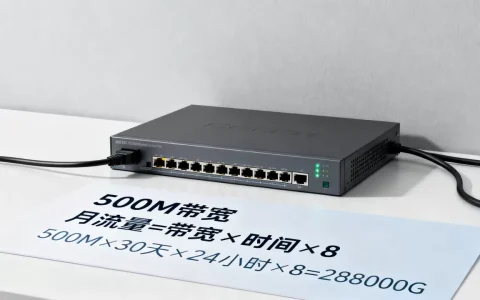 单路服务器500M一个月能跑多少G，流量怎么算？