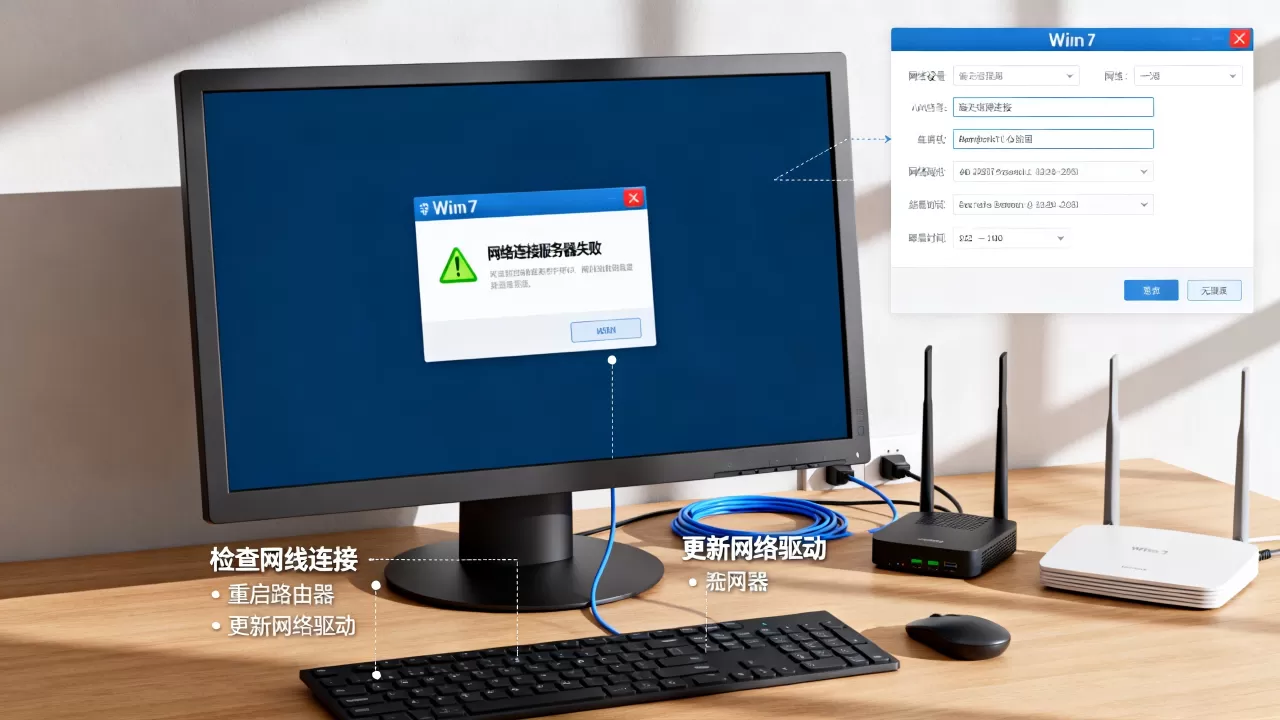 Win7修复3网络连接服务器失败怎么解决,是什么原因? Win7修复3网络连接服务器失败怎么解决,是什么原因?