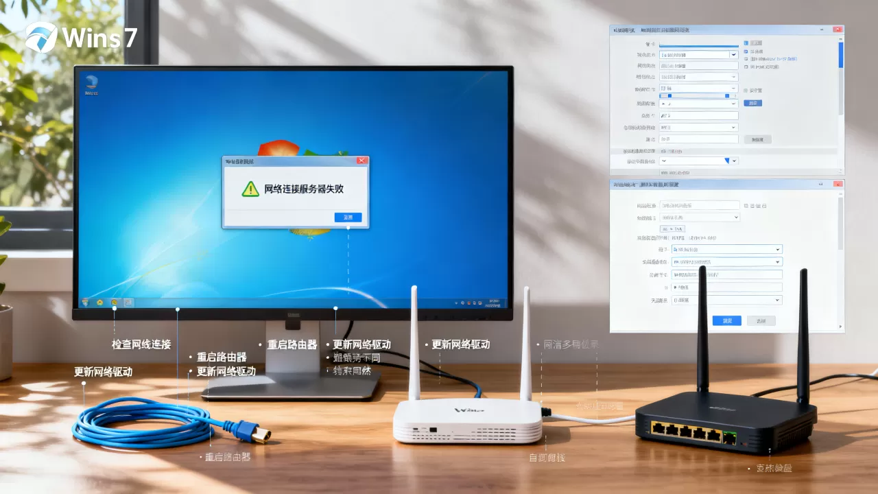 Win7修复3网络连接服务器失败怎么解决,是什么原因? Win7修复3网络连接服务器失败怎么解决,是什么原因?