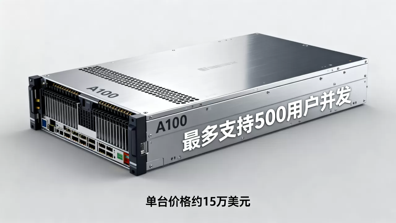 一台A100服务器最多能供多少人使用，多少钱？