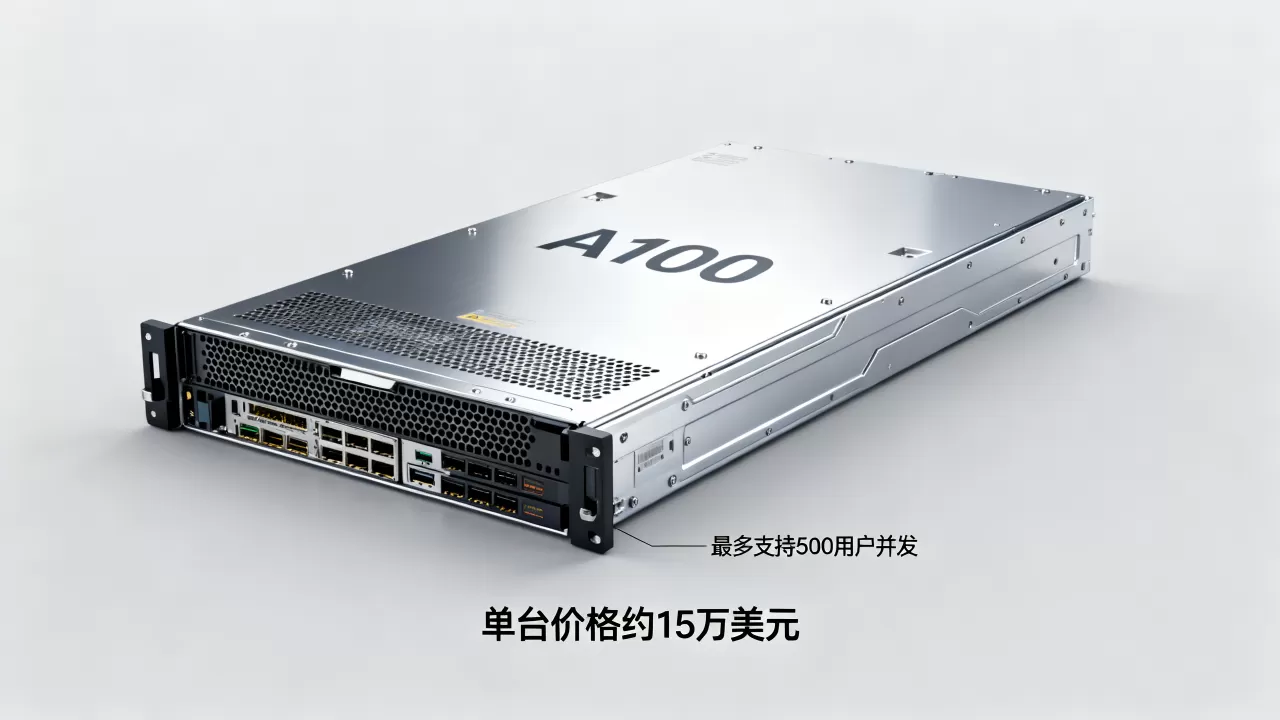 一台A100服务器最多能供多少人使用，多少钱？