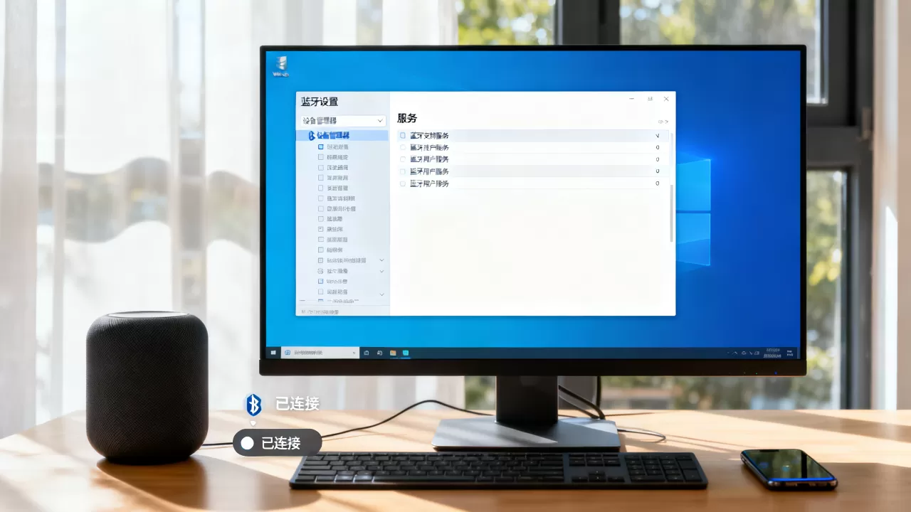 Win10连接蓝牙需要开哪些服务器？，怎么解决