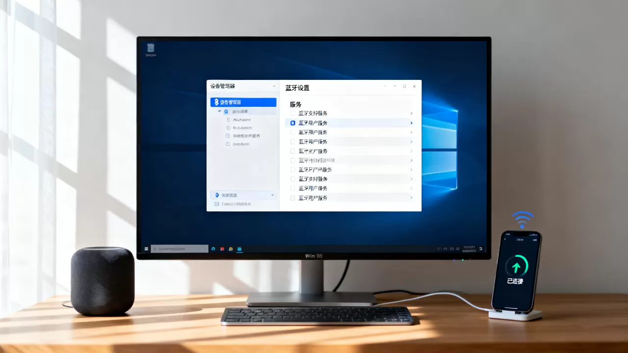 Win10连接蓝牙需要开哪些服务器？，怎么解决