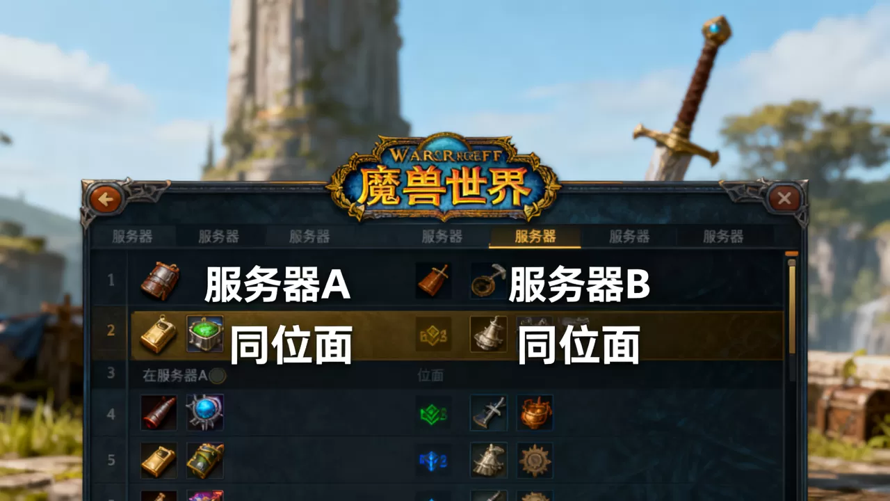 魔兽世界哪些服务器是在一个位面，服务器位面怎么查