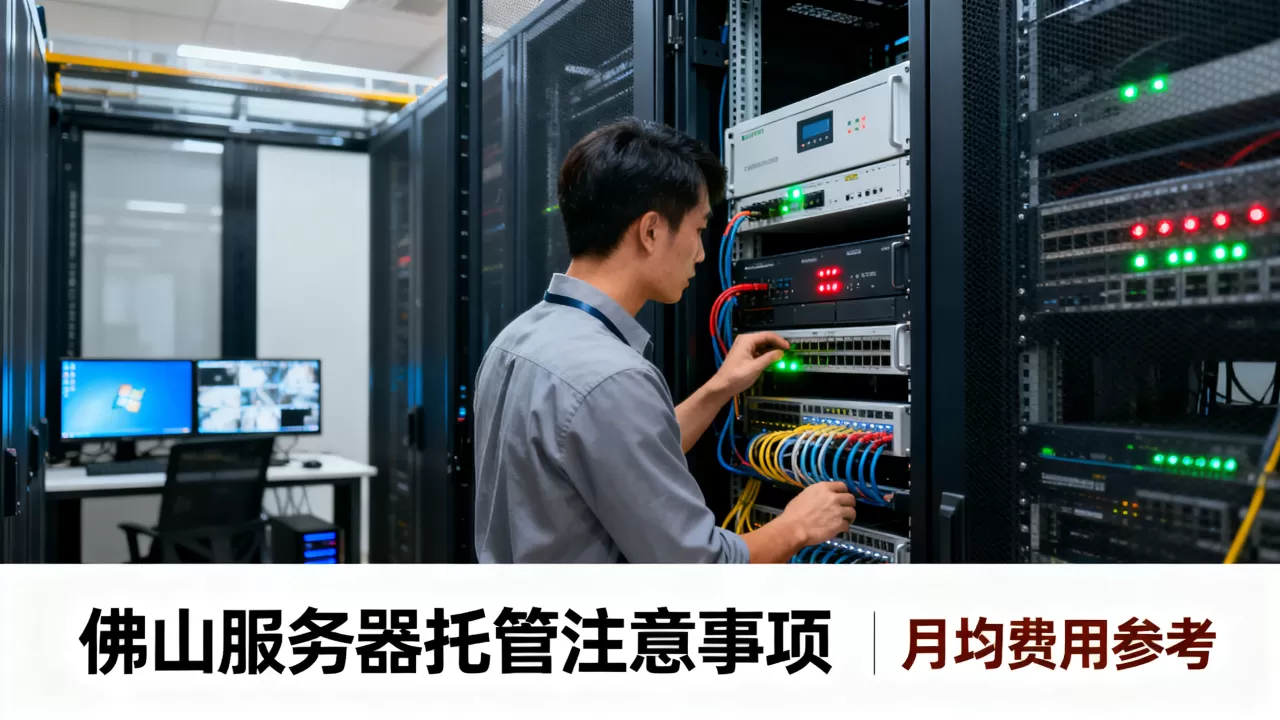 佛山服务器托管选择时要注意什么，多少钱一个月？
