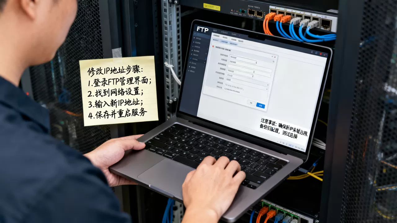 服务器FTP修改IP地址怎么操作,有哪些注意事项? 服务器FTP修改IP地址怎么操作,有哪些注意事项?