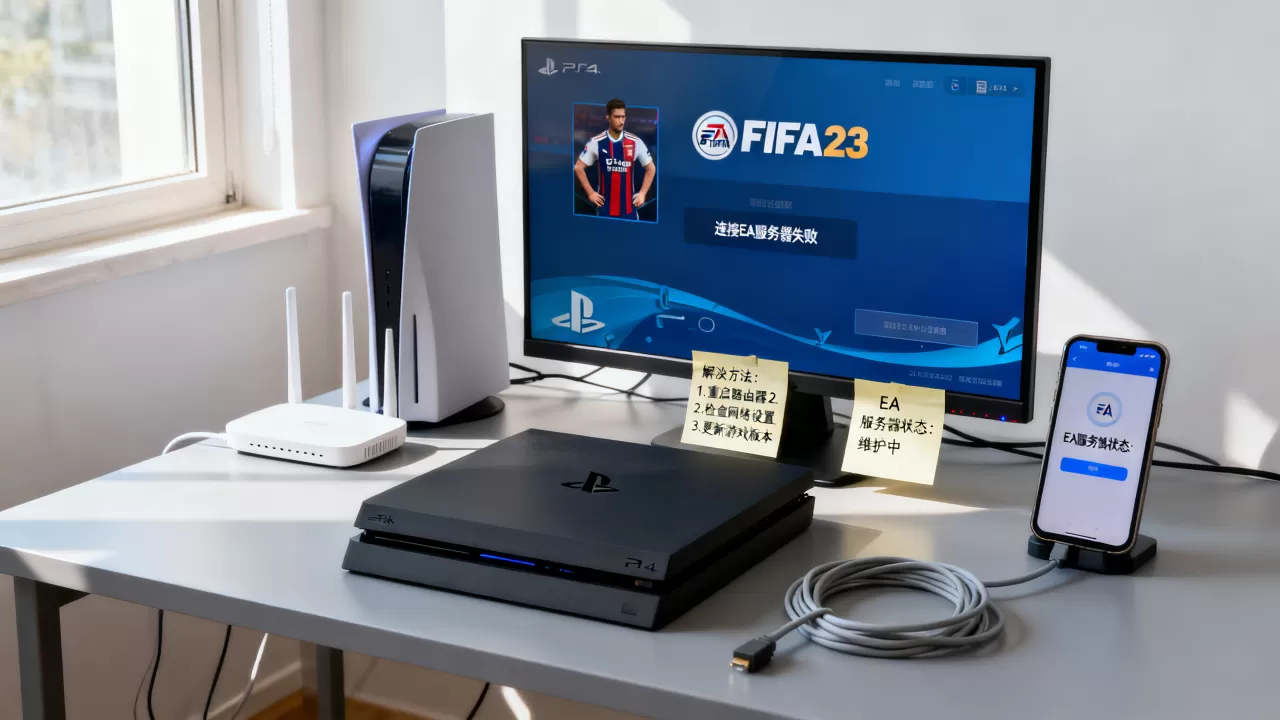 为什么PS4版FIFA23连不上EA服务器？，怎么解决？