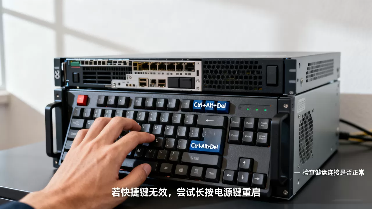 服务器Ctrl+Alt+Del没反应怎么办,快捷键是什么? 服务器Ctrl+Alt+Del没反应怎么办,快捷键是什么?