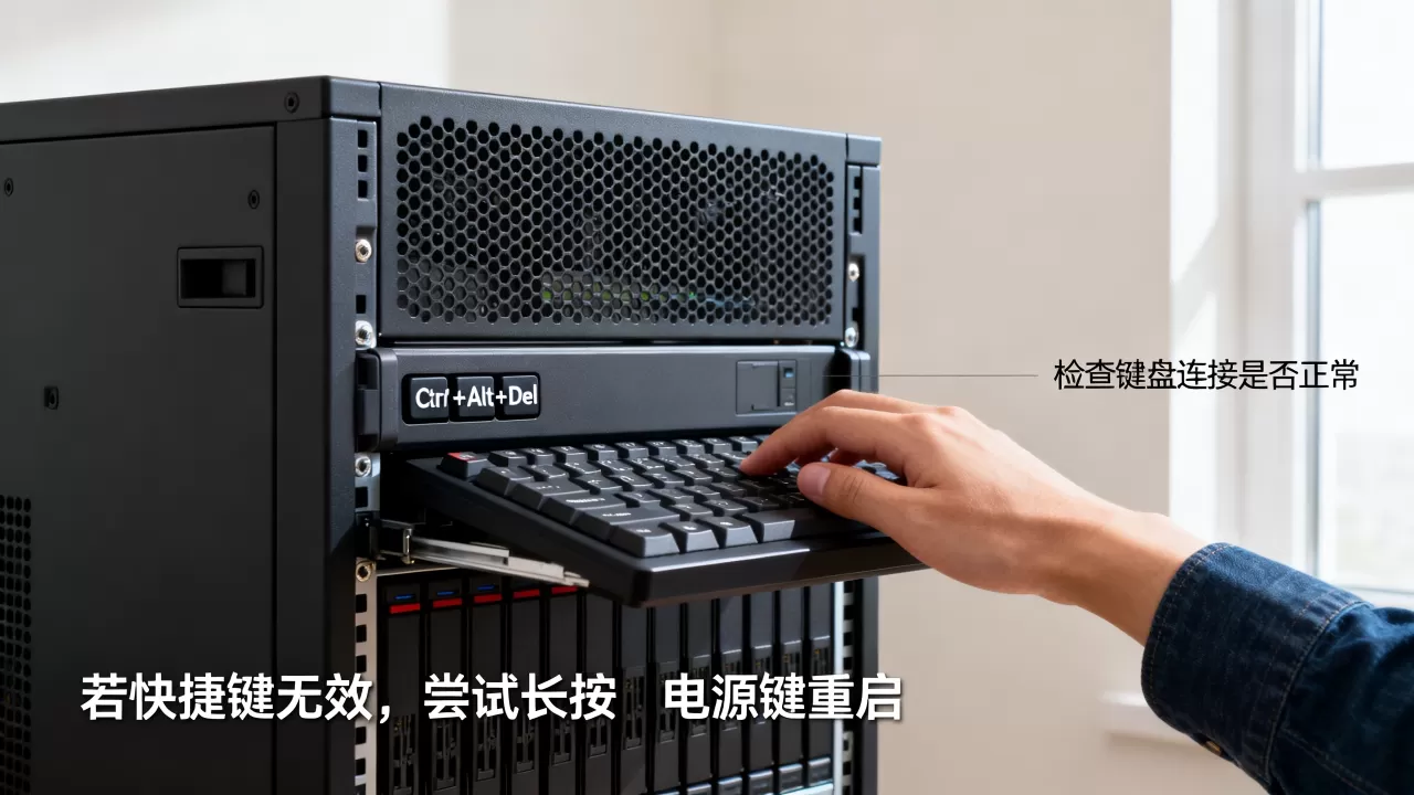服务器Ctrl+Alt+Del没反应怎么办,快捷键是什么? 服务器Ctrl+Alt+Del没反应怎么办,快捷键是什么?