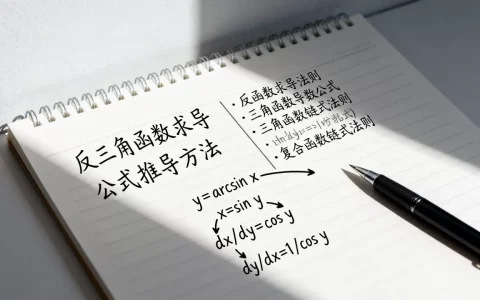 反三角函数求导公式的推导方法有哪些，怎么快速记忆？