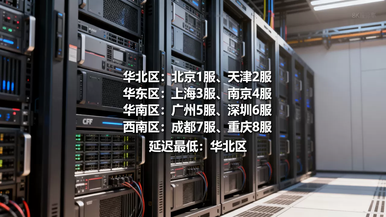 CF四个大区分别有哪些服务器?,哪个区延迟最低? CF四个大区分别有哪些服务器?,哪个区延迟最低?