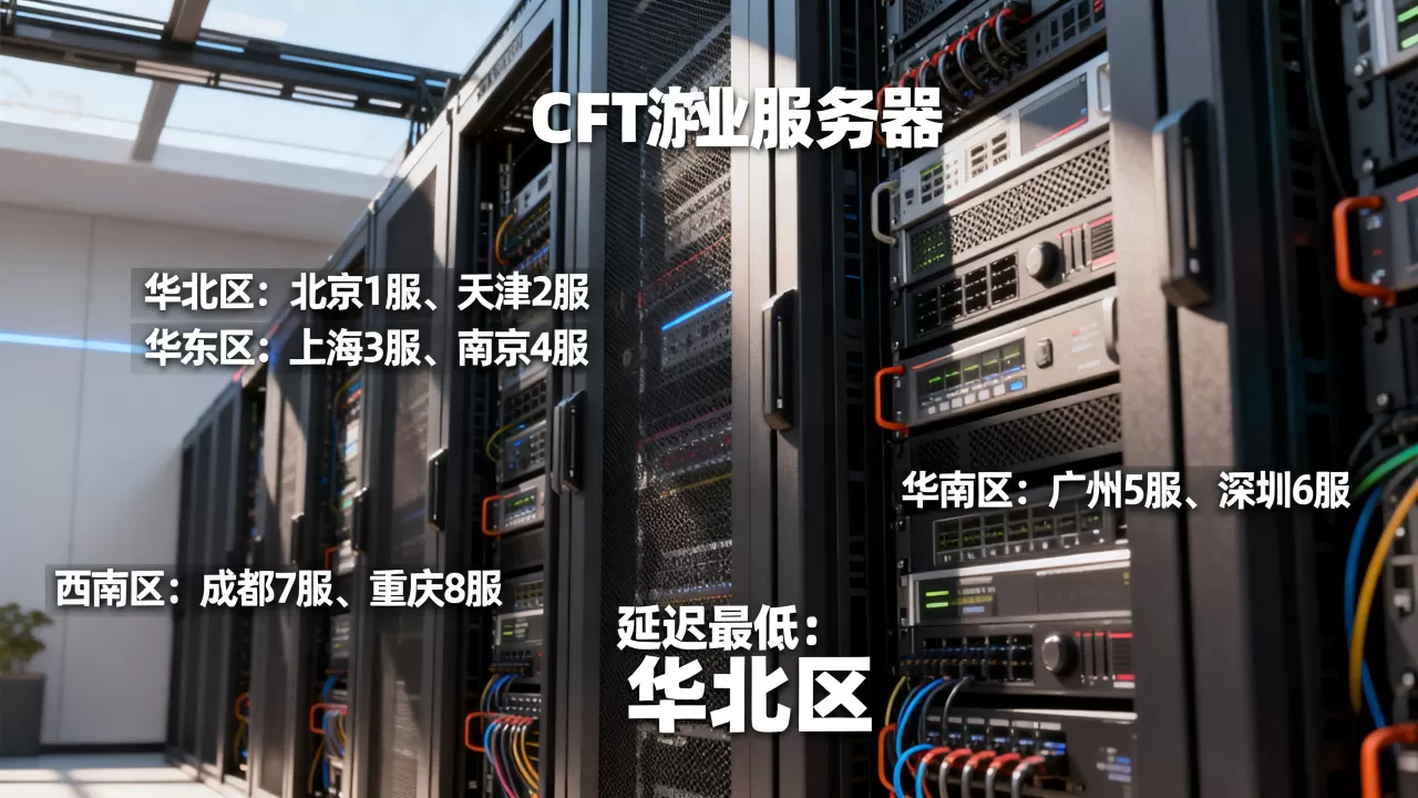 CF四个大区分别有哪些服务器?,哪个区延迟最低? CF四个大区分别有哪些服务器?,哪个区延迟最低?