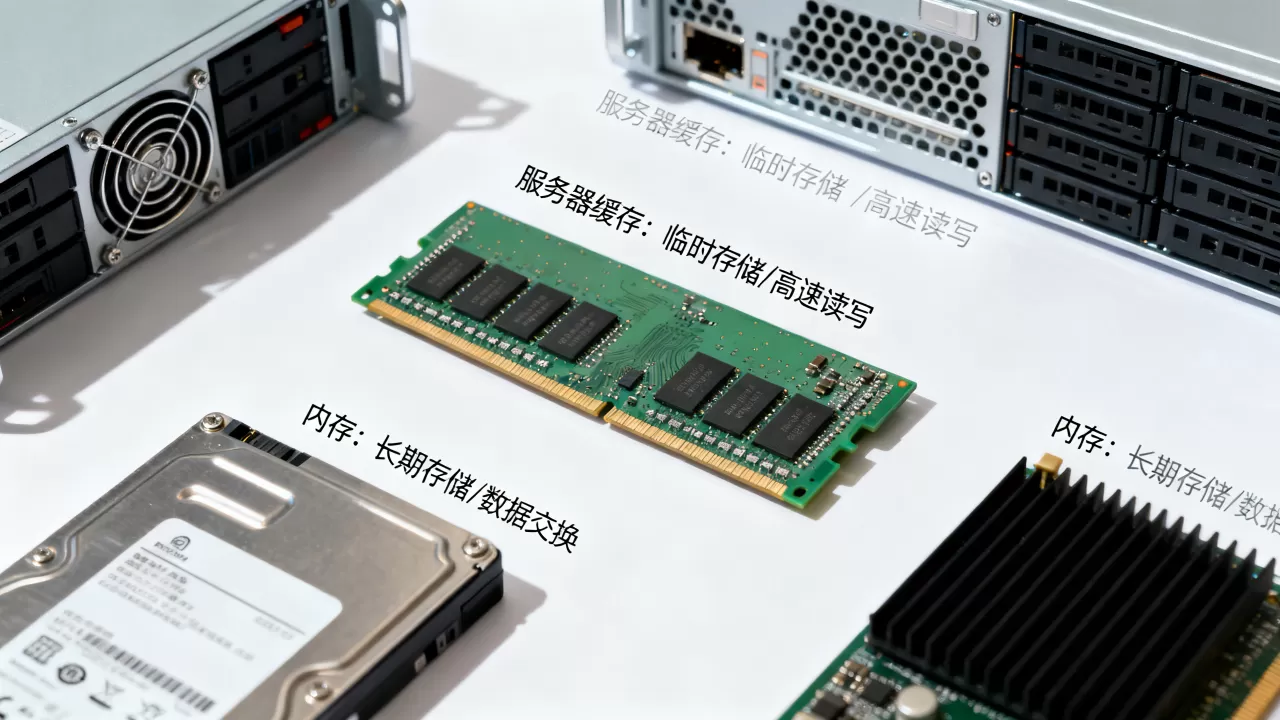 服务器缓存与内存有什么区别？，怎么设置？