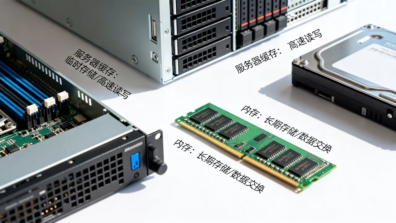服务器缓存与内存有什么区别？，怎么设置？