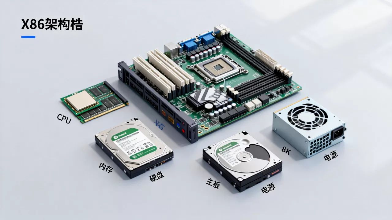 X86架构服务器由哪些硬件组成，配置怎么选